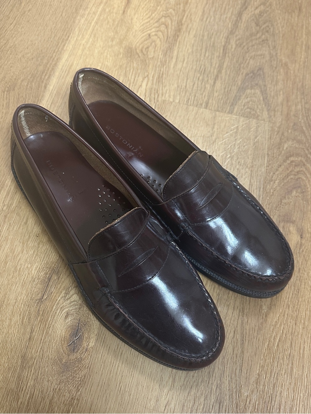 Bostonian Men’s Leather Penny Loafers — 12W
